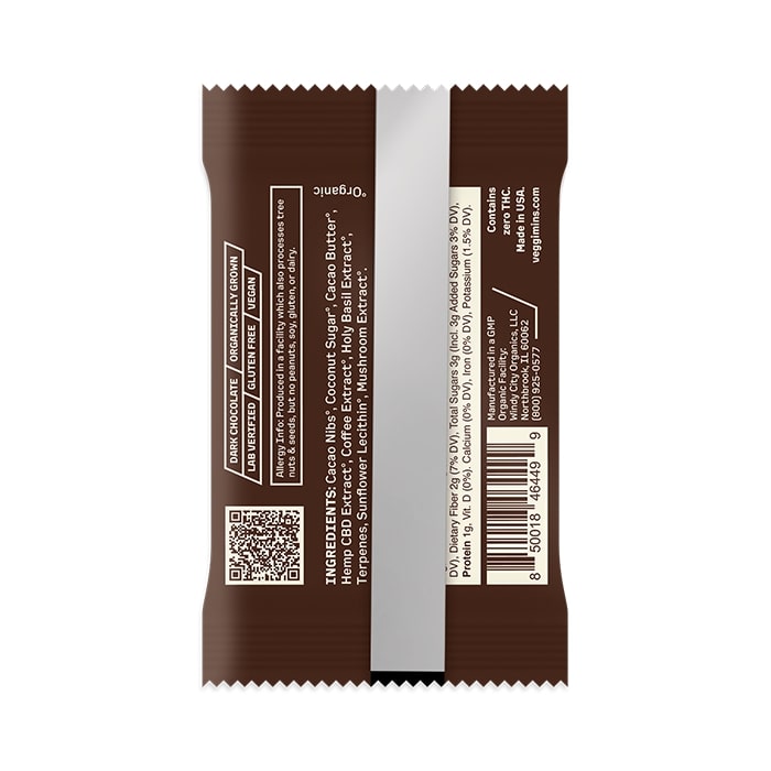 Uplift CBD Chocolate Bar Enhanced with Coffee - 25 mg