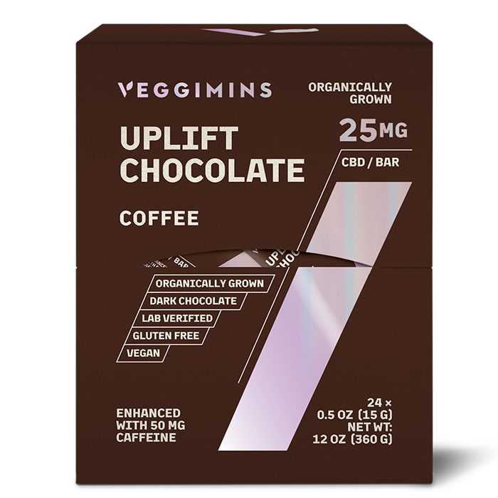 Uplift CBD Chocolate Bar Enhanced with Coffee - 25 mg